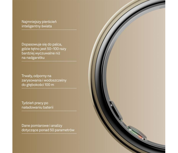 Oura Ring 5 Złoty (rozmiar 13) - 1608585 - zdjęcie 3